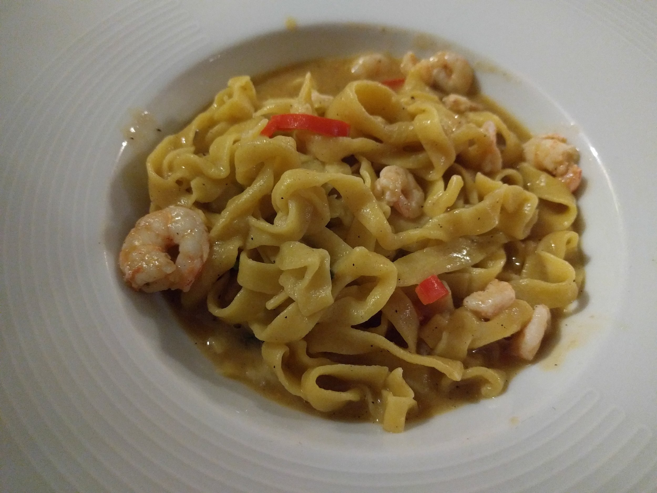 Sweet chili shrimp pasta @ Pjat