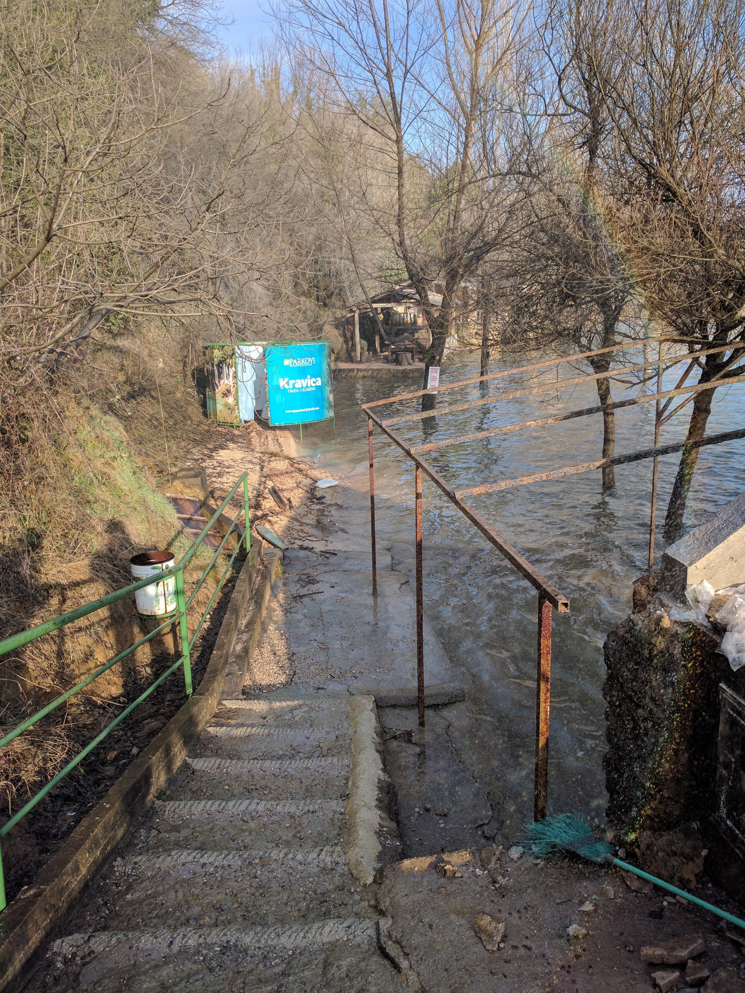 Flooded path