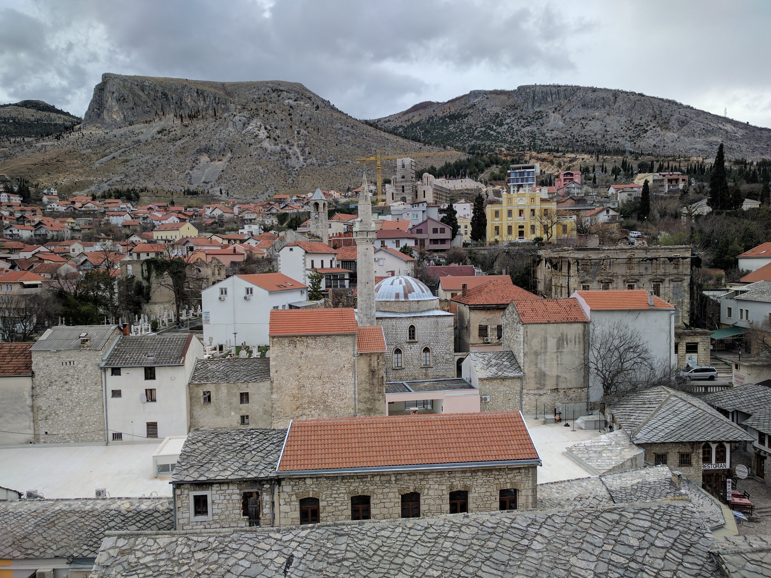 Old and new buildings