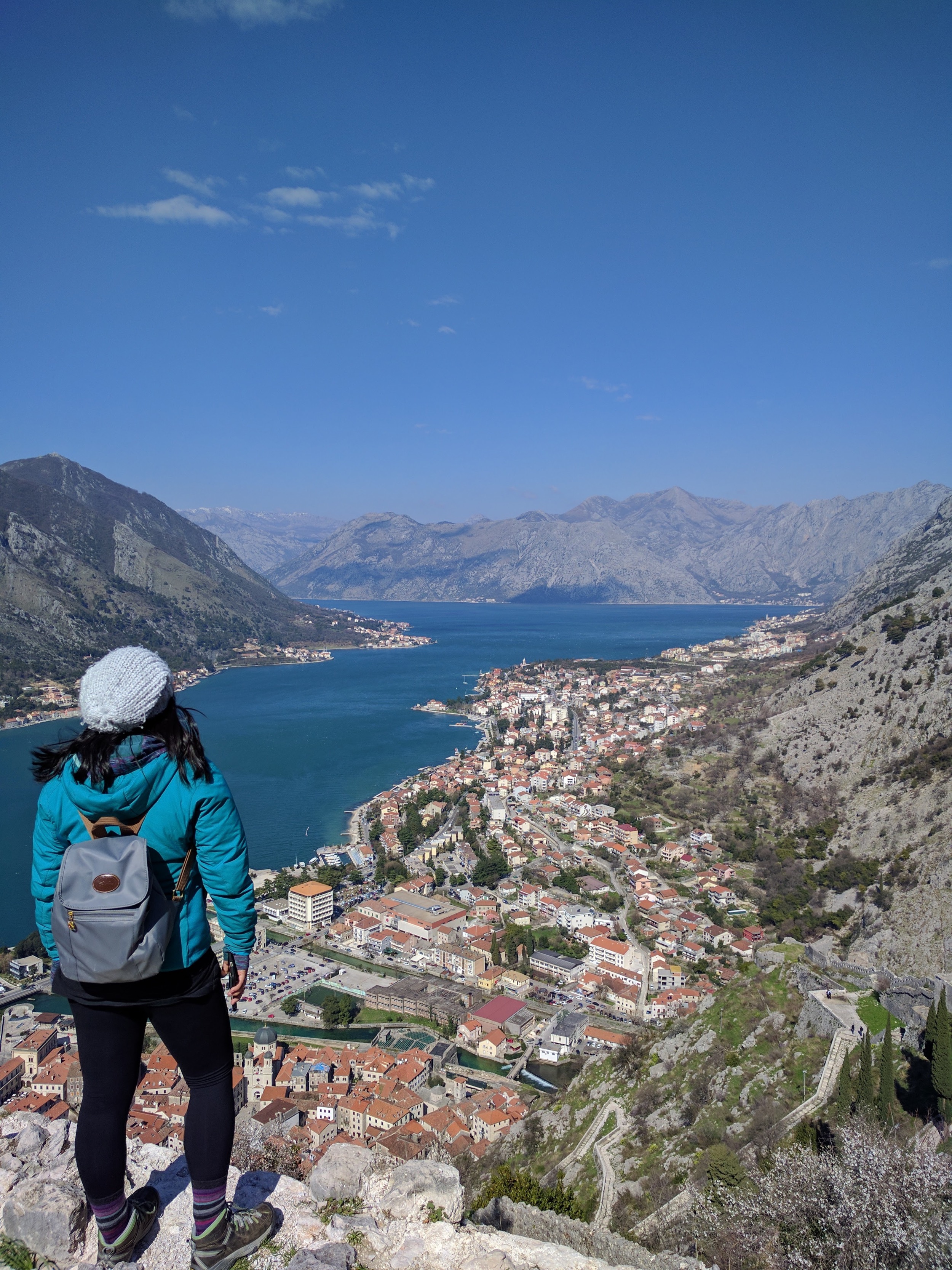 On top of the world! Or at least the Bay of Kotor