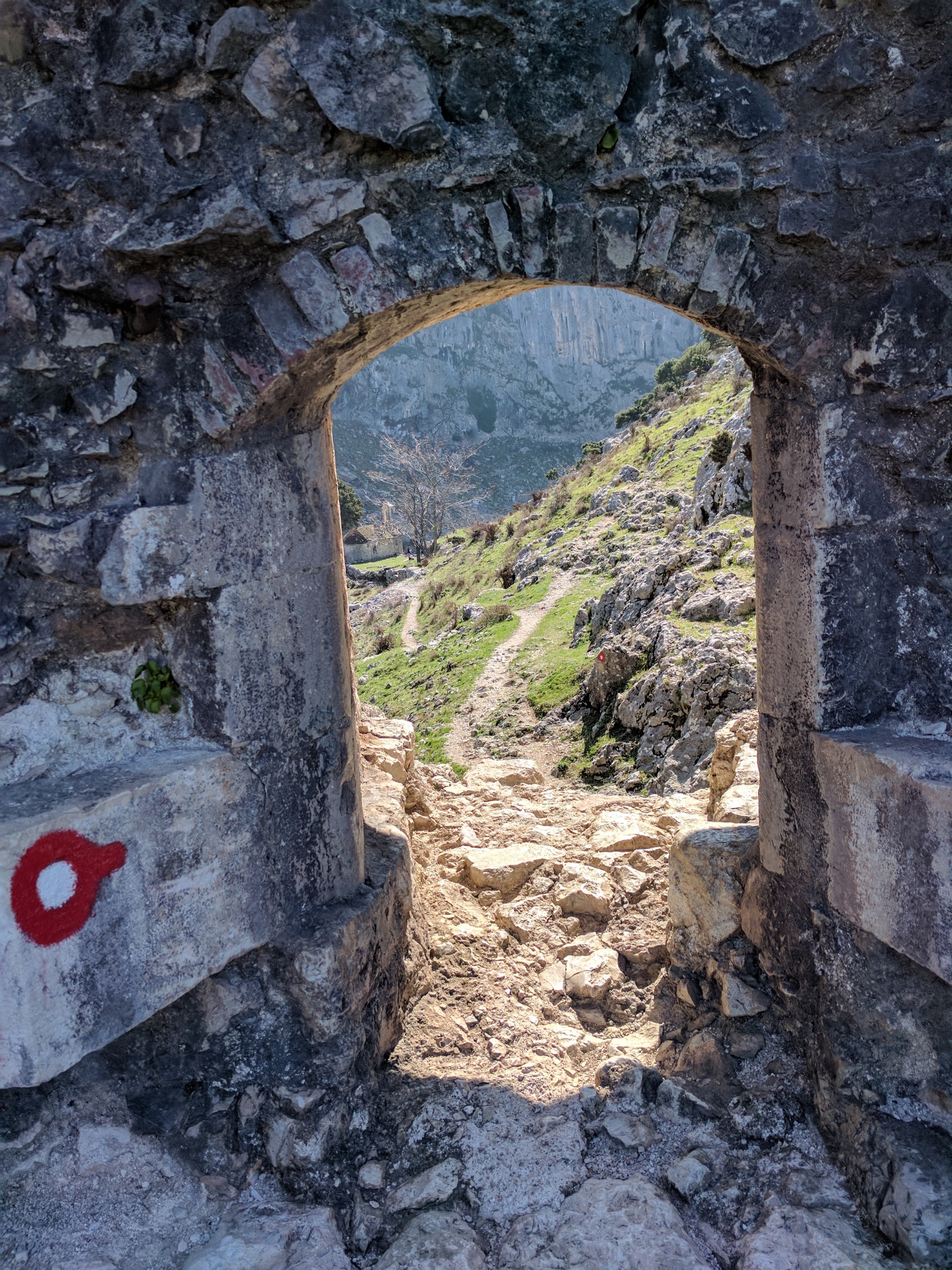 This is the goat trail entrance/exit to the castle