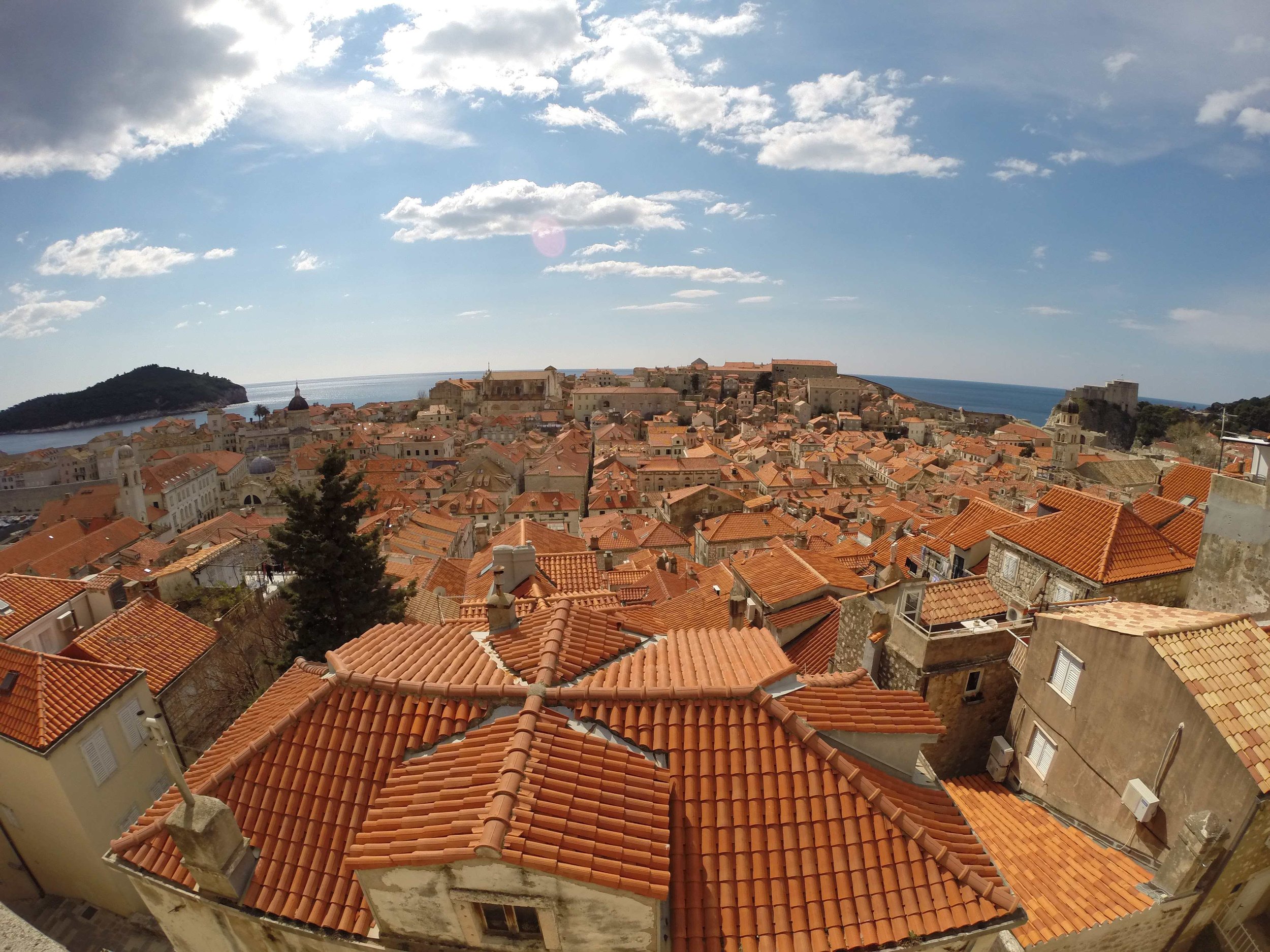 Red roofs