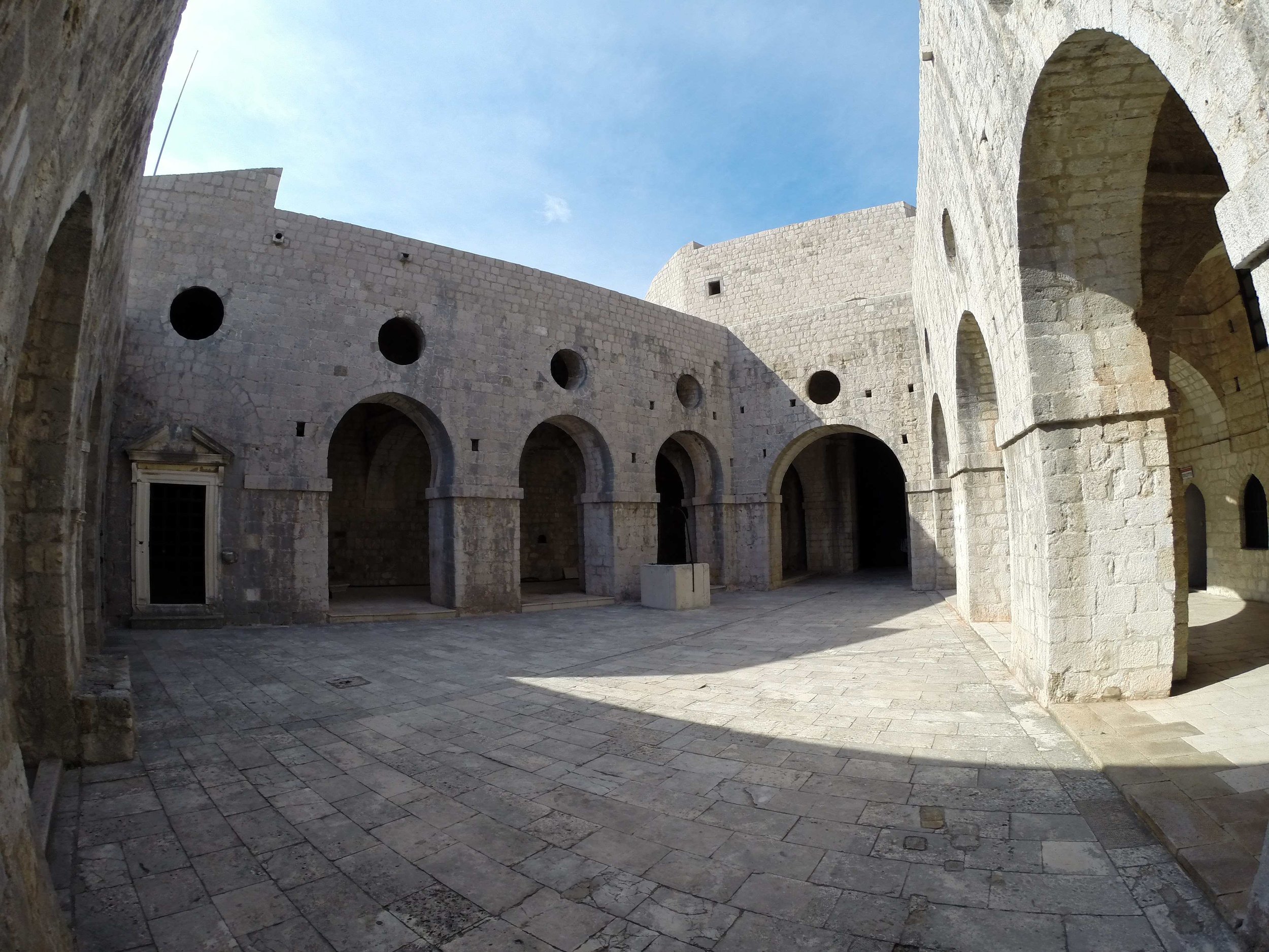 Arriving inside the fort