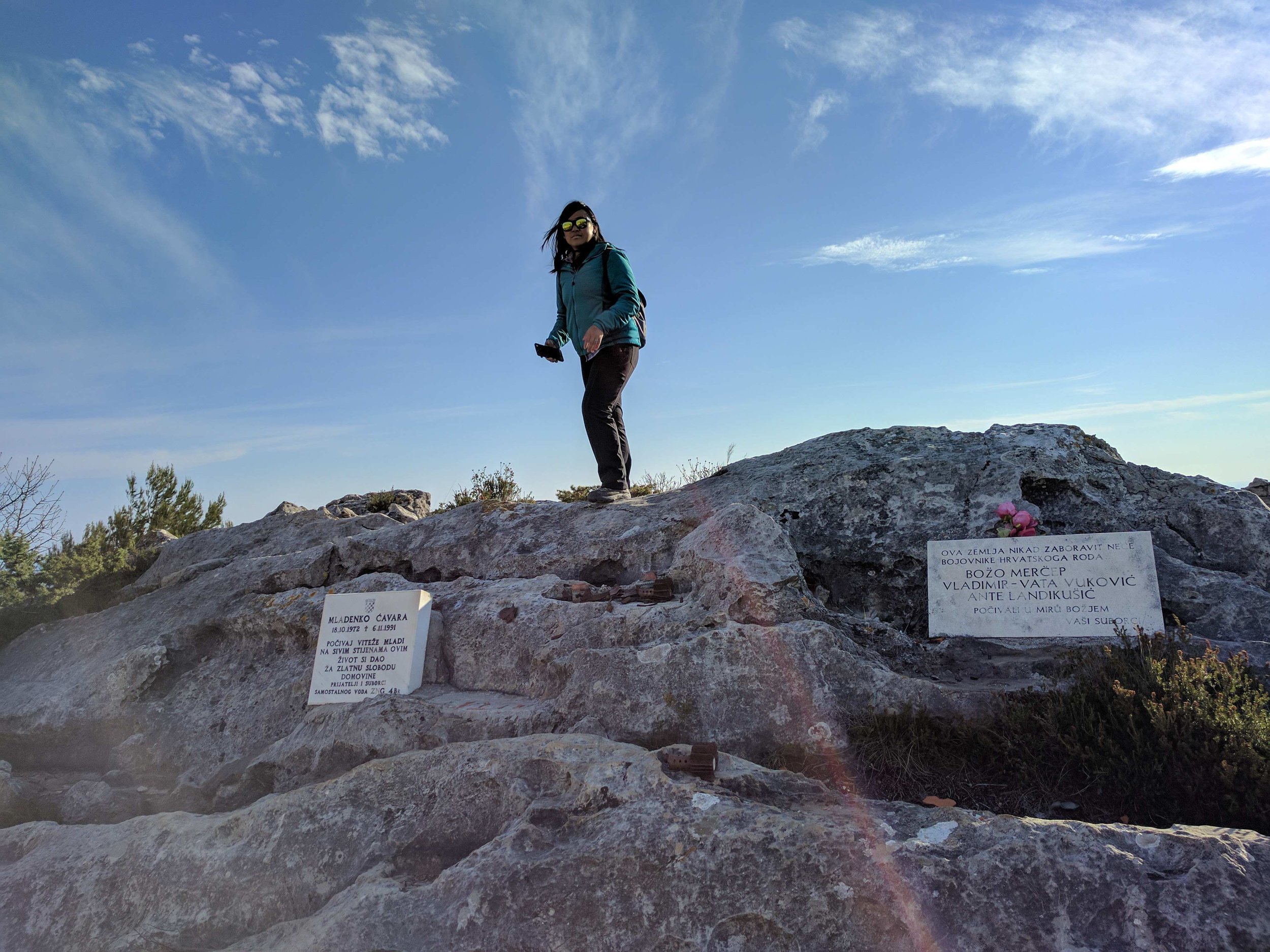 Lots of memorials in the area inside the ruins