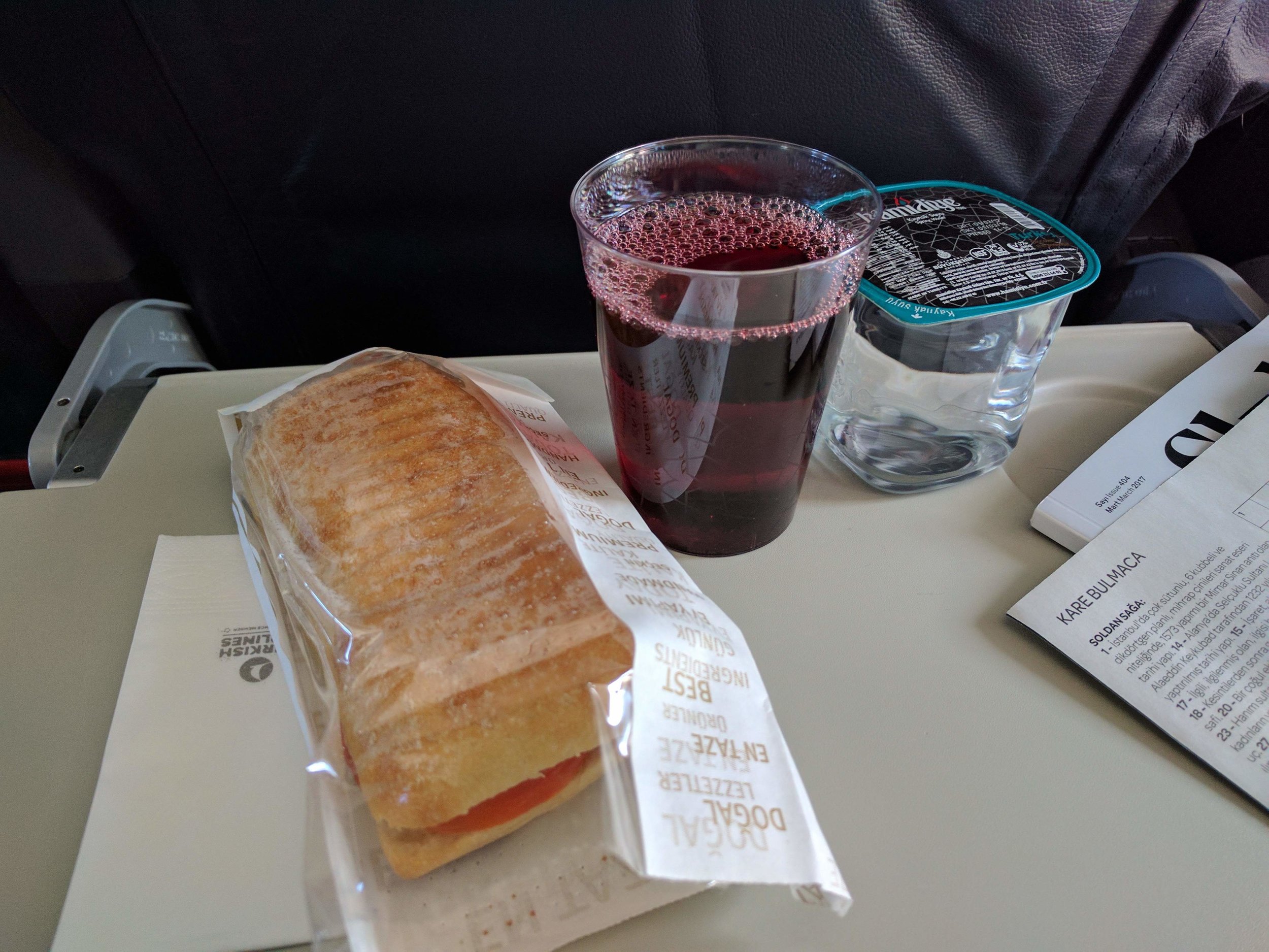 Turkish airlines snack