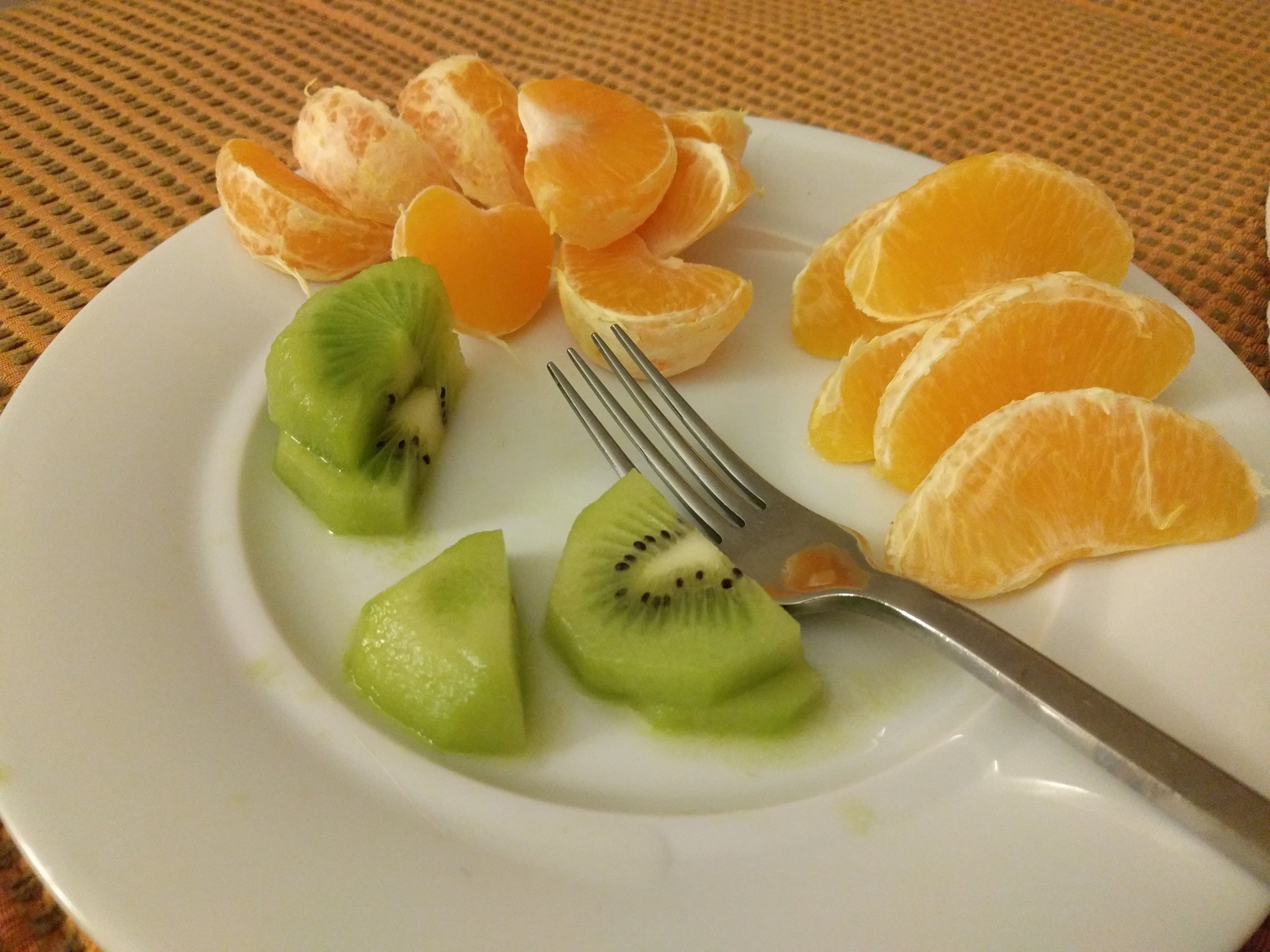 Fruit welcome at hotel in Athens