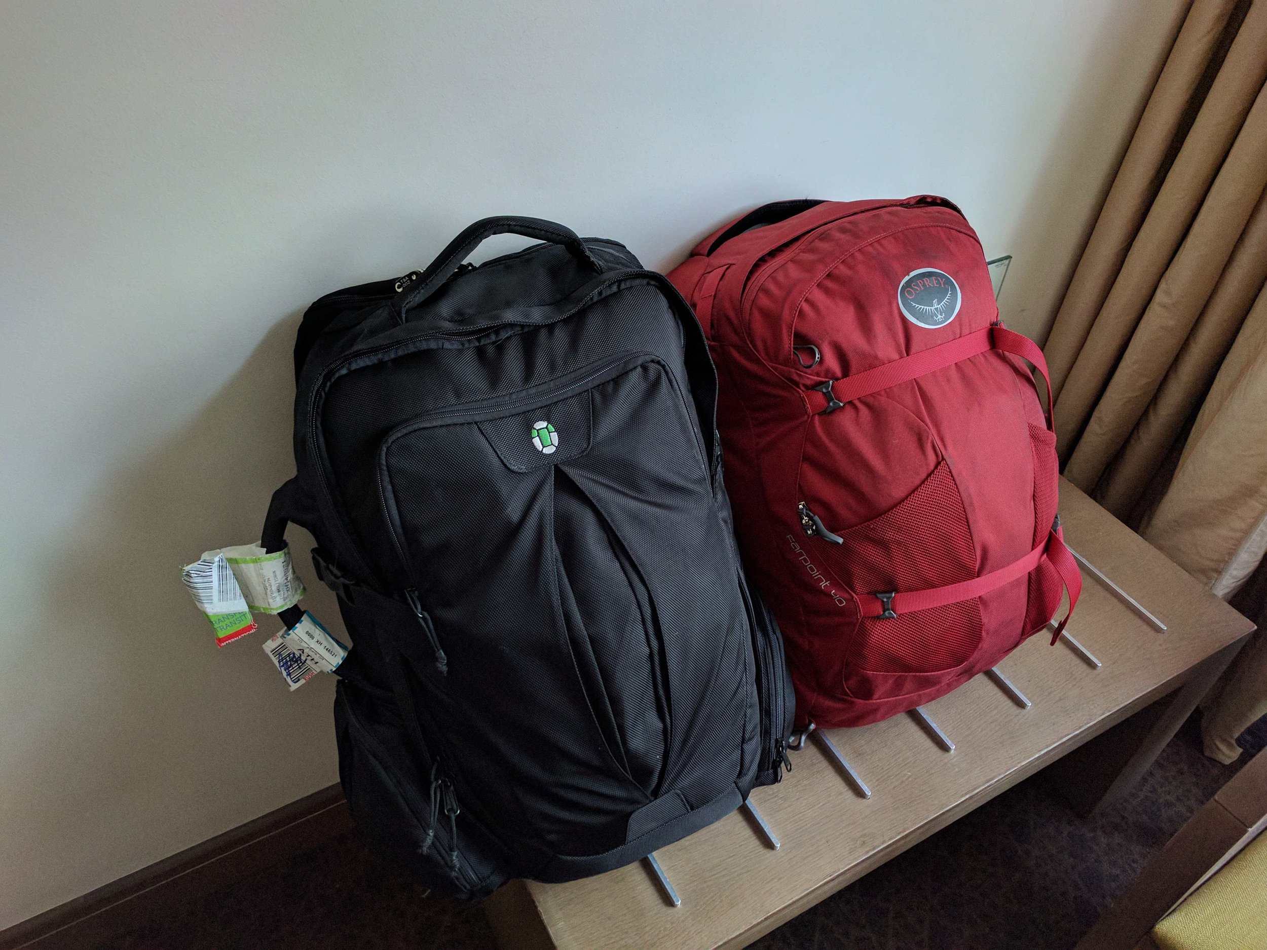 Our bags arrived as promised!