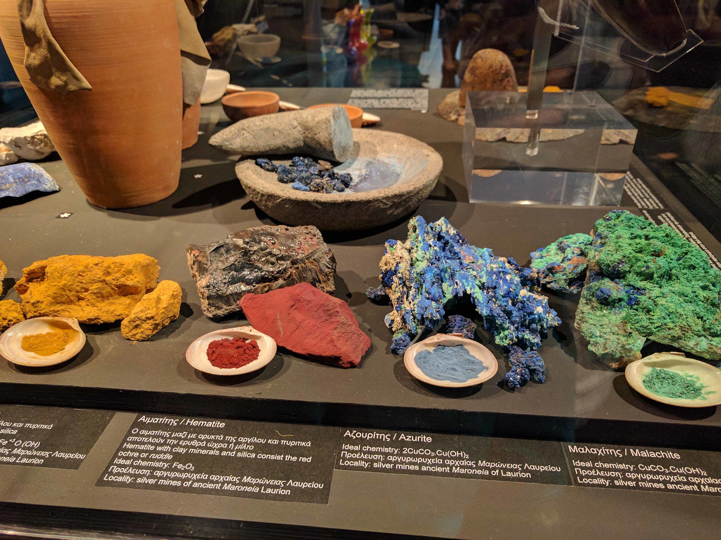 Showing how colors were made