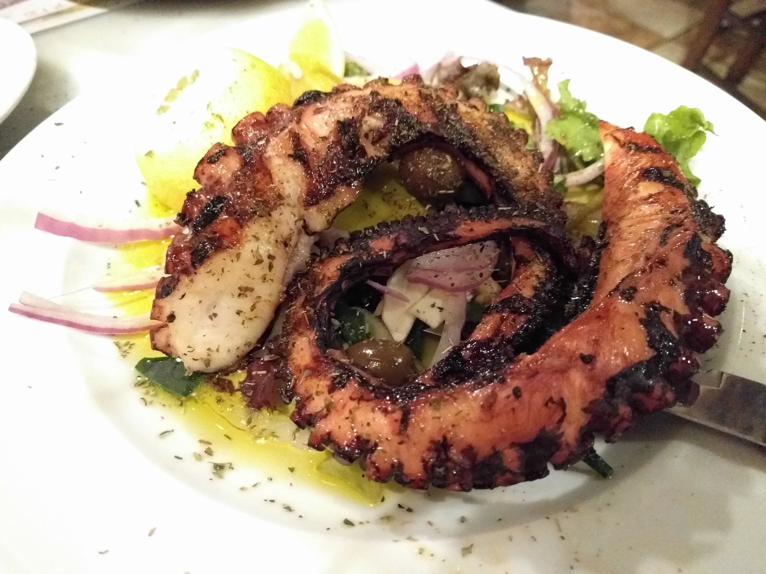 Grilled octopus @ Efxaris