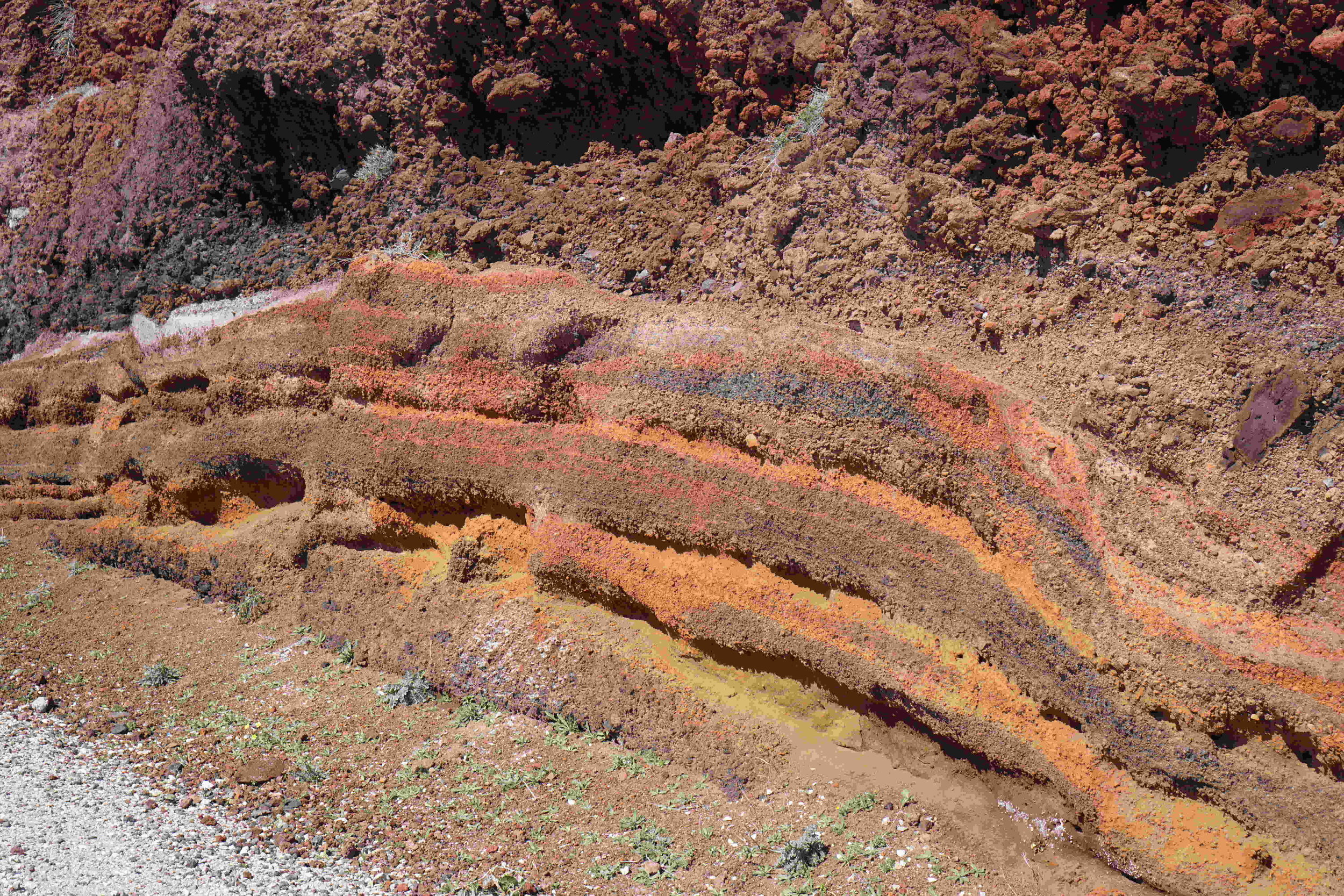 Cliffside turned red at some parts