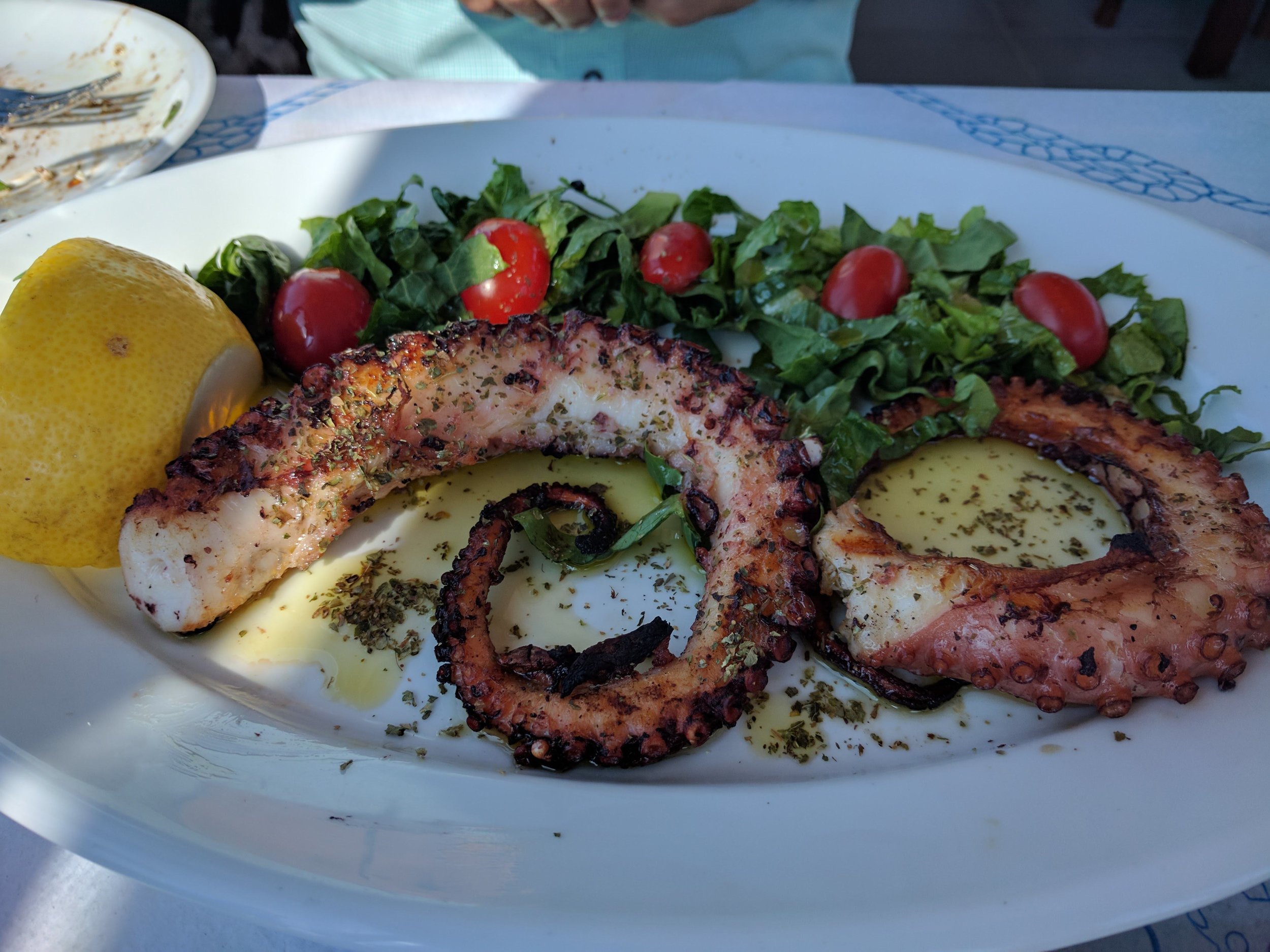 Grilled octopus