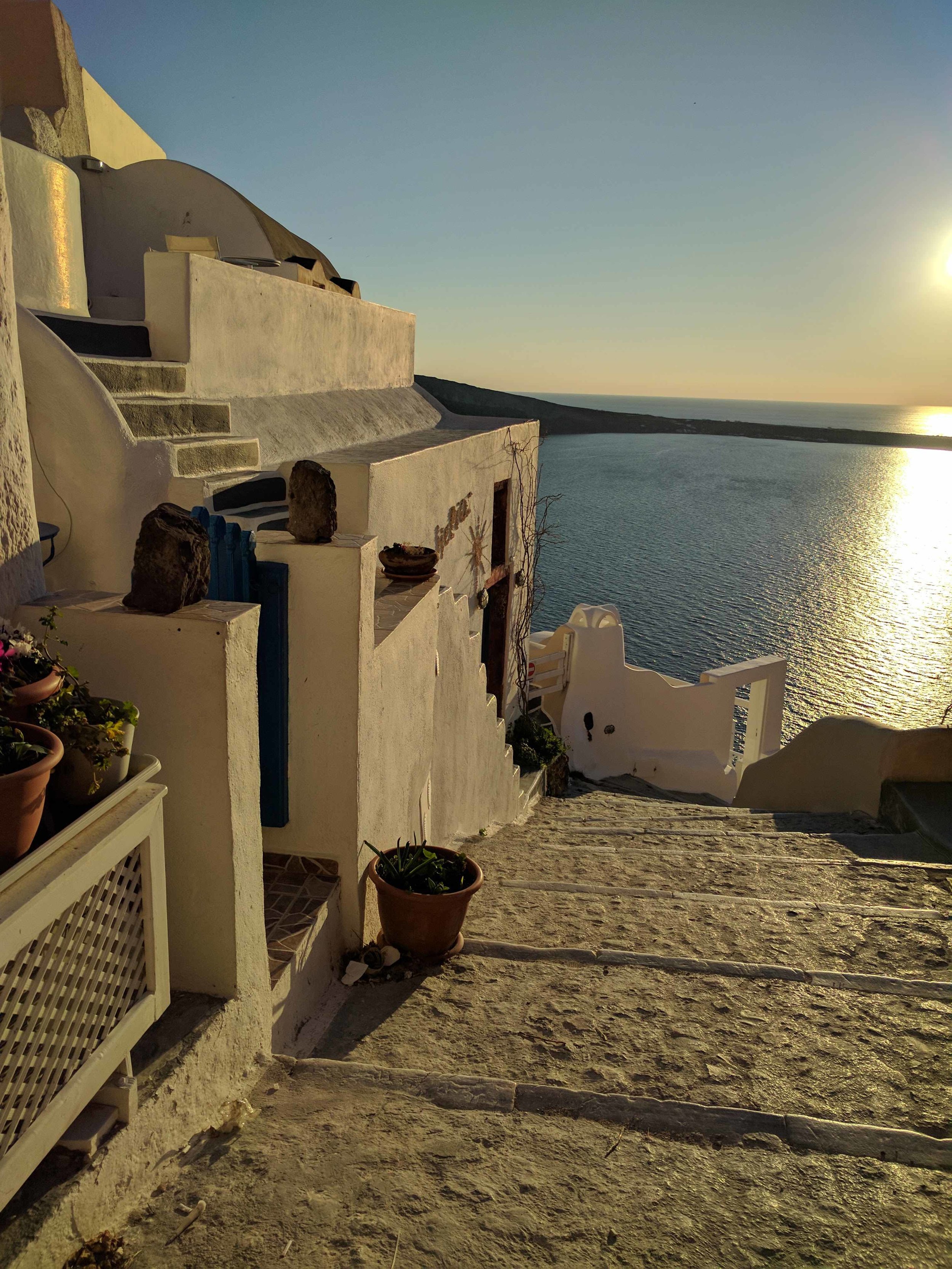 Down to Ammoudi Bay