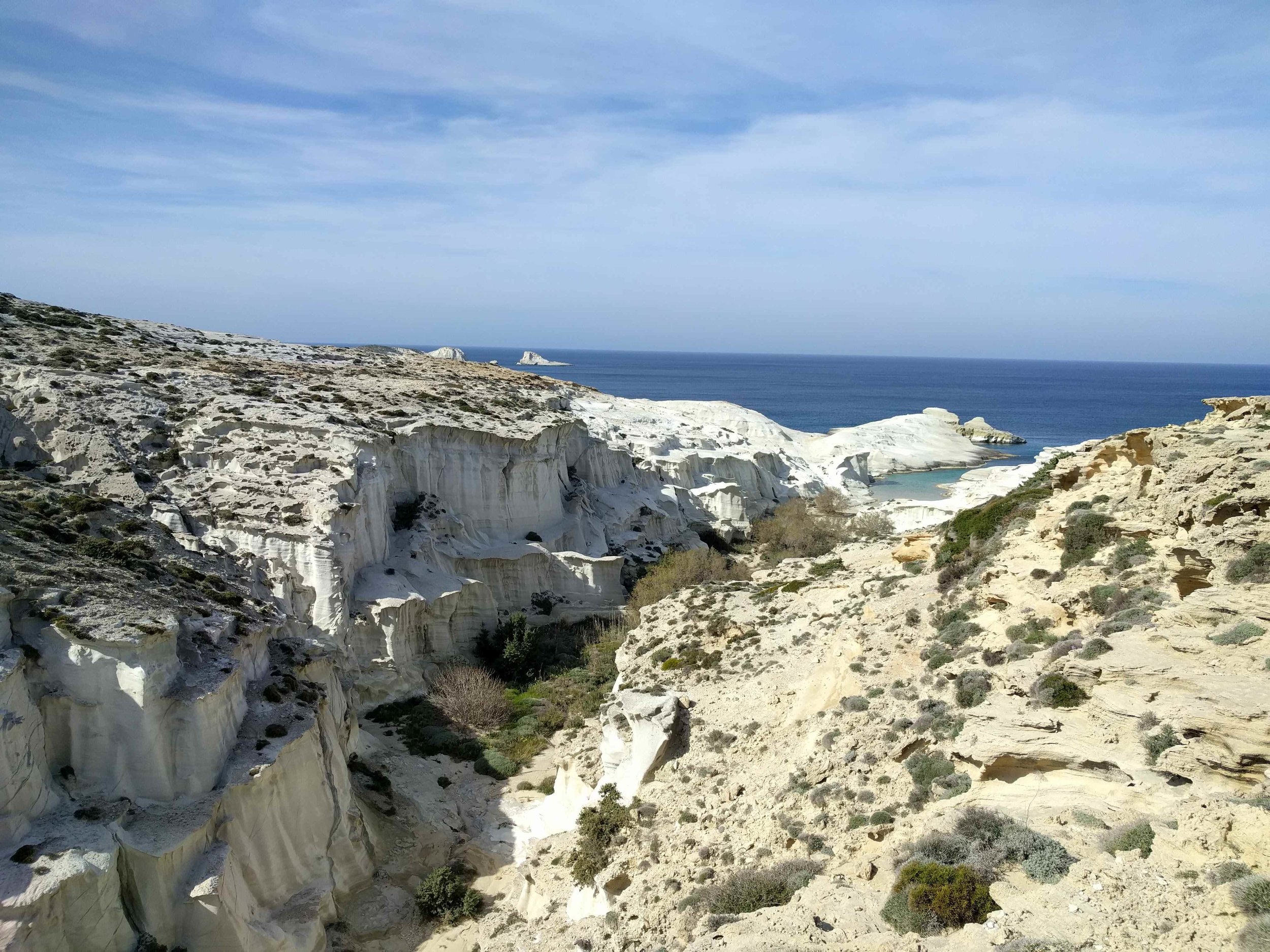 Approaching Sarakiniko
