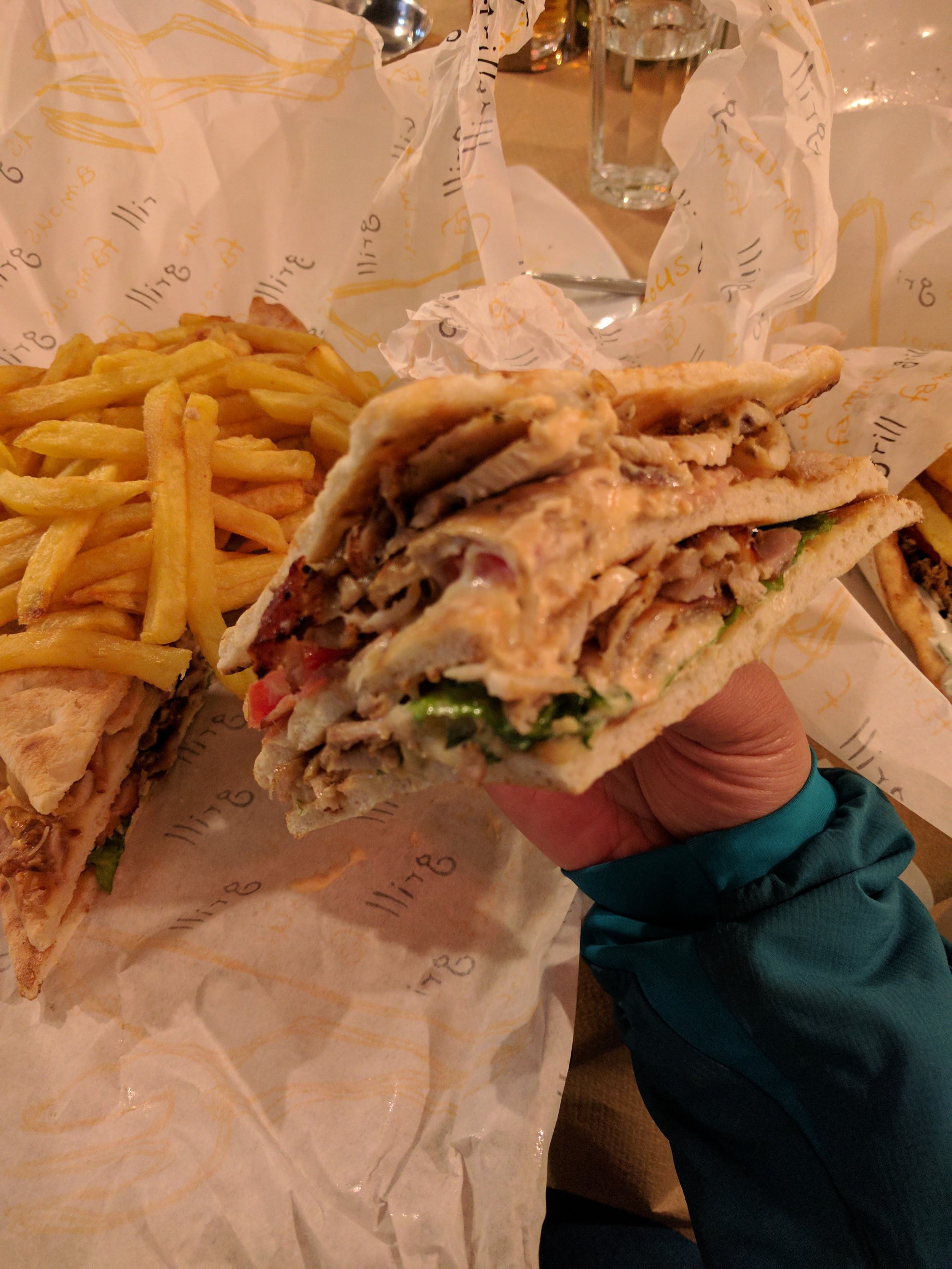 Chicken club gyro