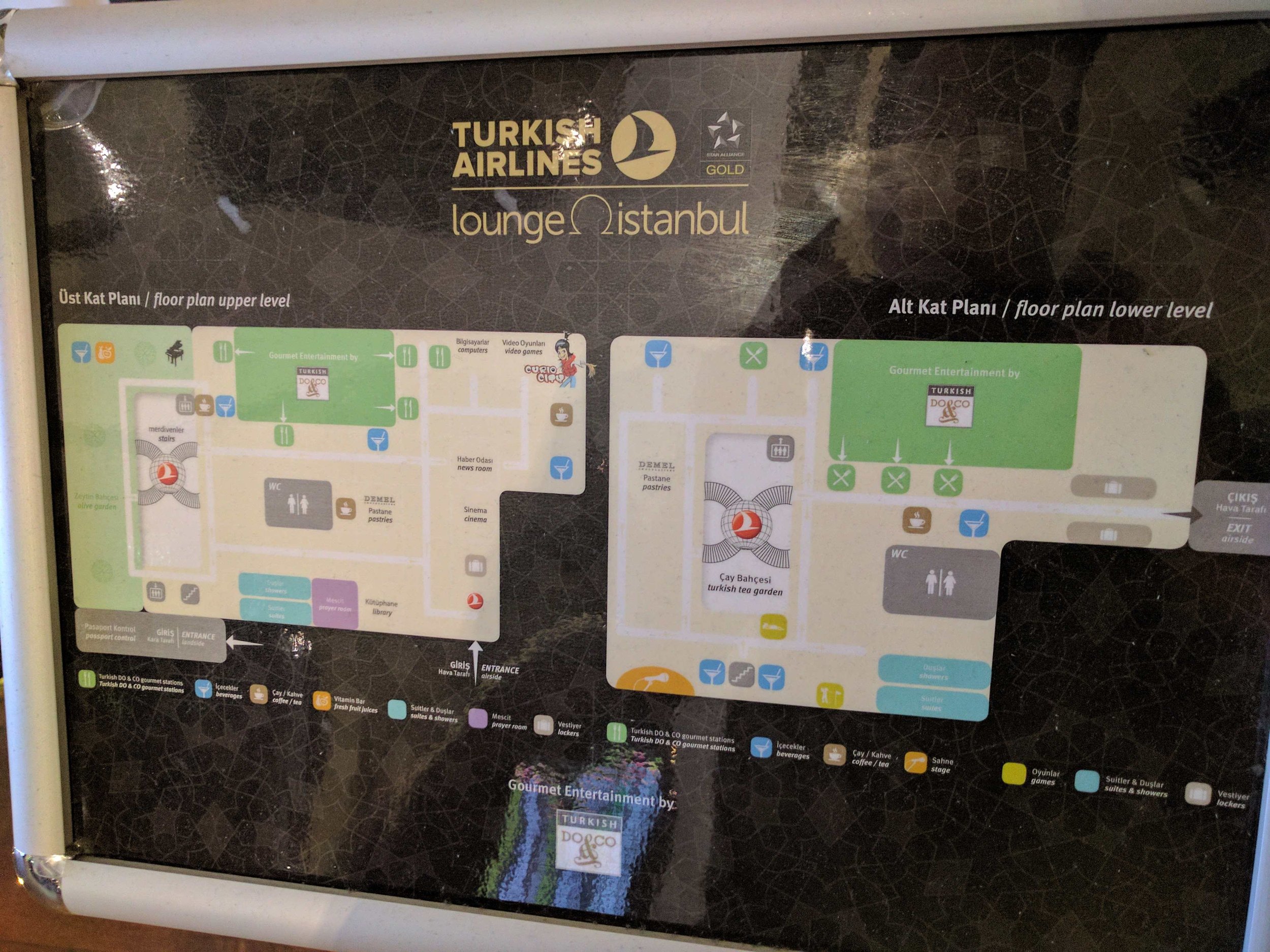 Map of the lounge
