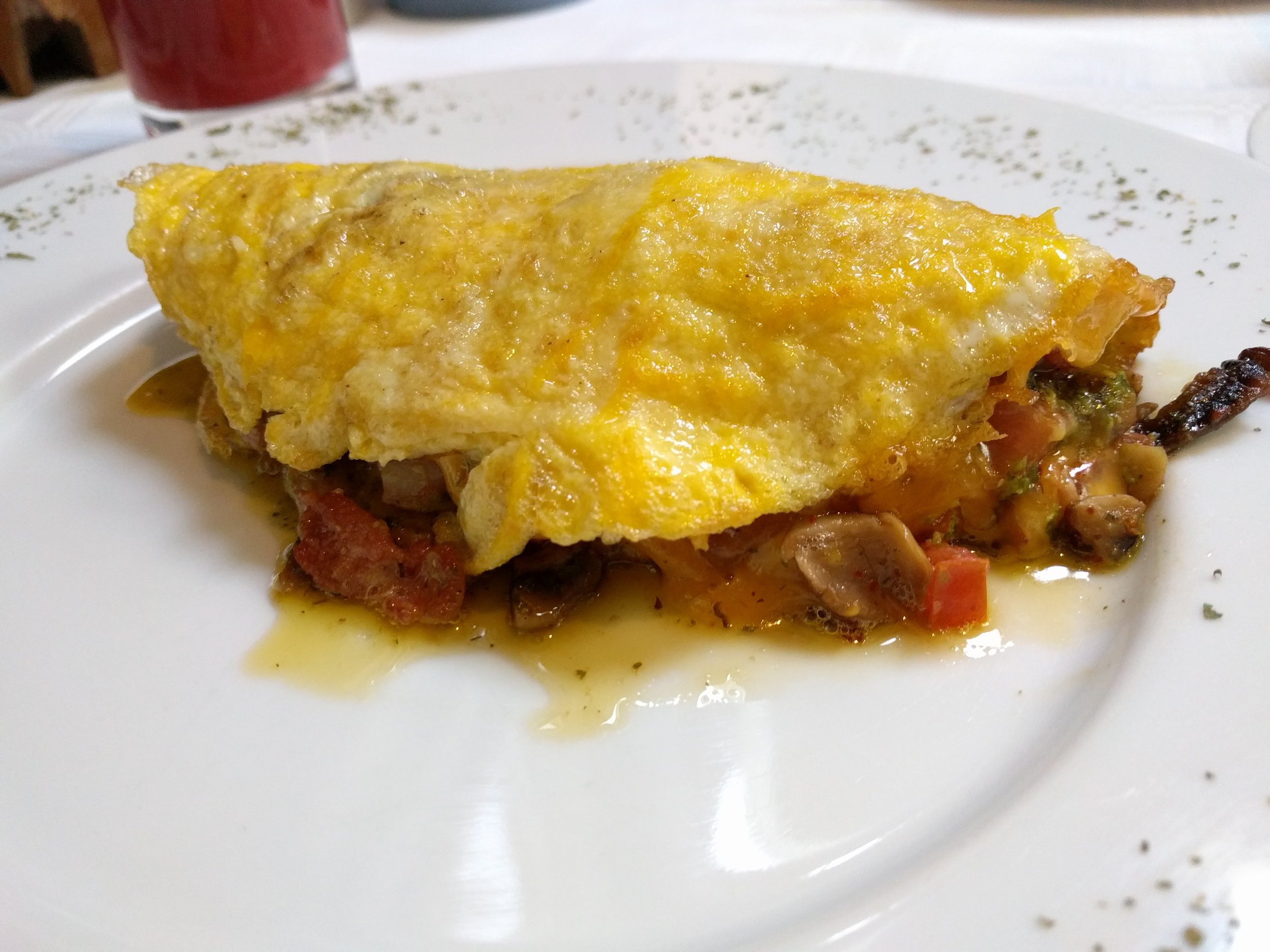 Pesto omelette