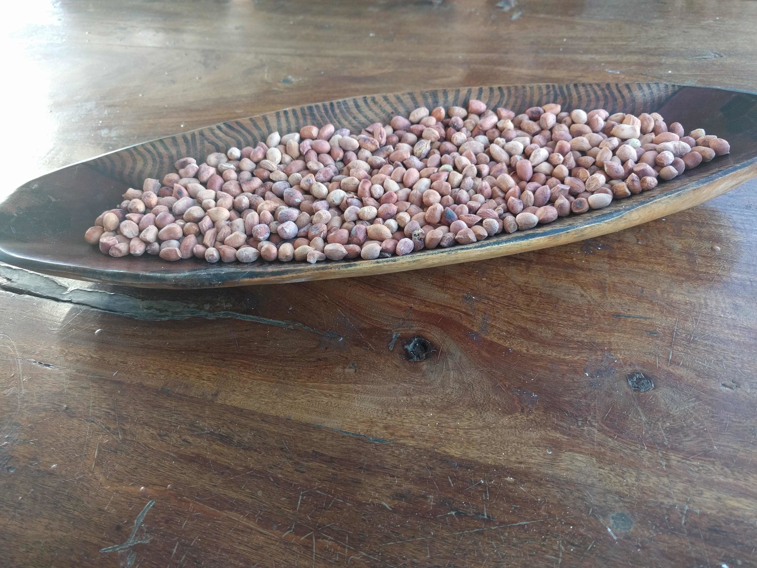 Stale peanuts for snacks