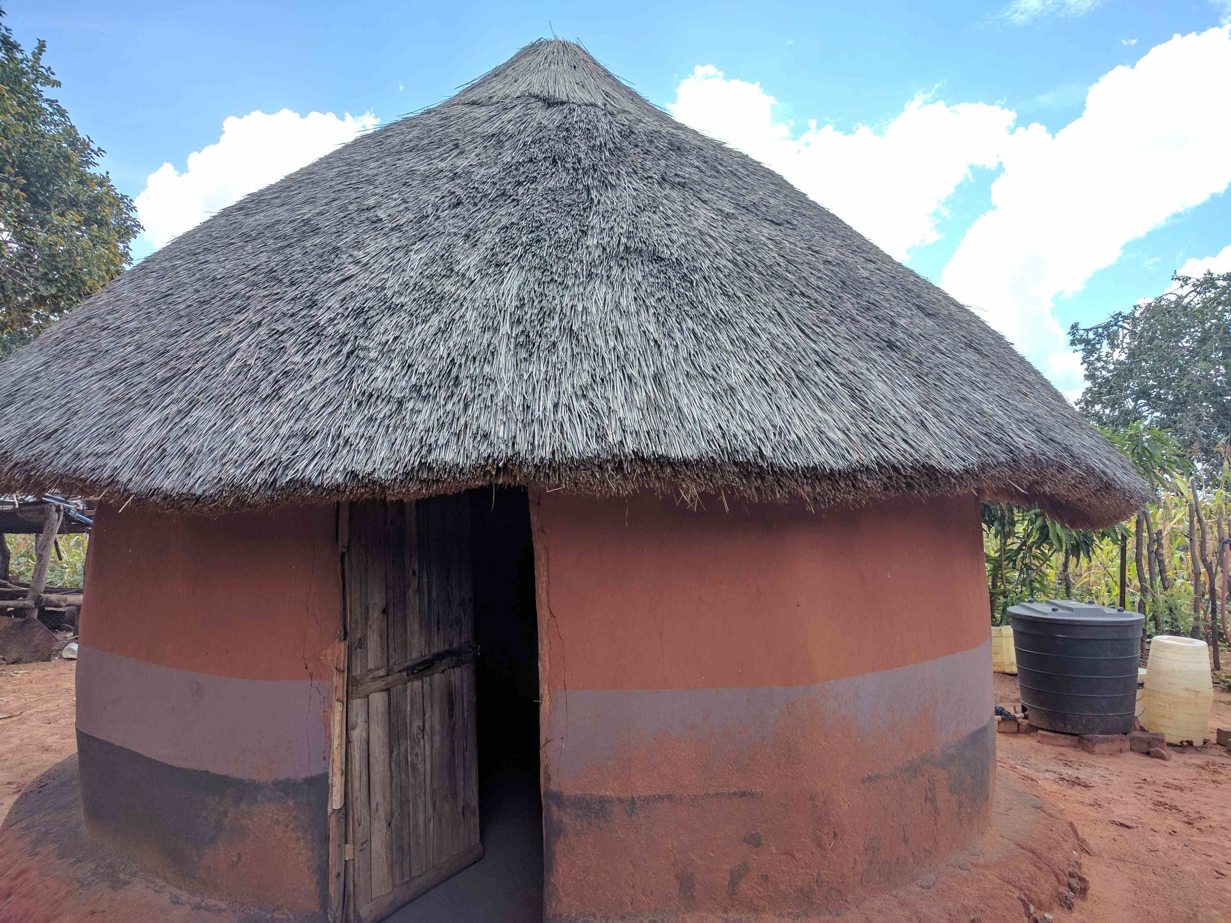 Sample mud formed hut