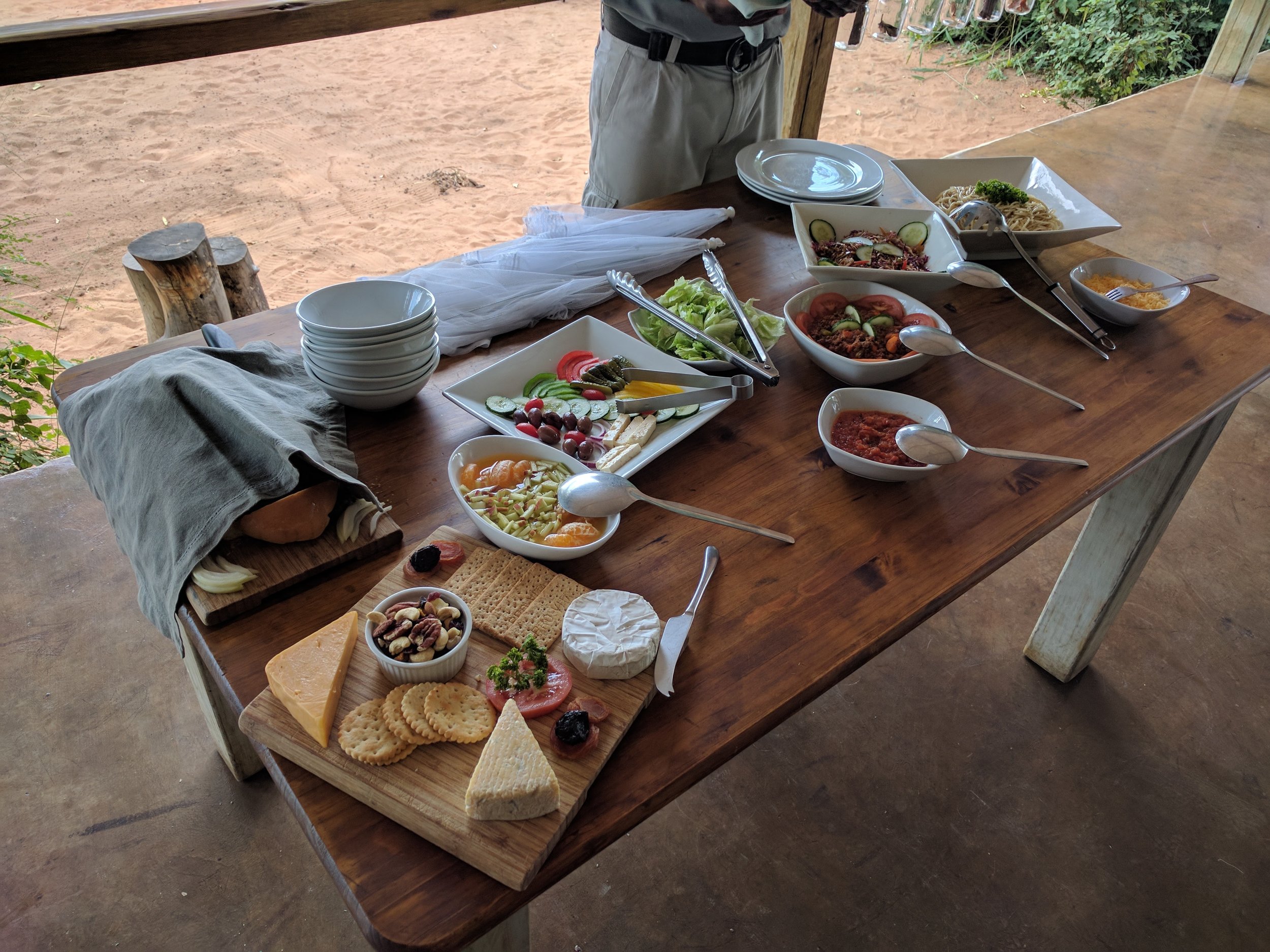 The lunch spread, yum!