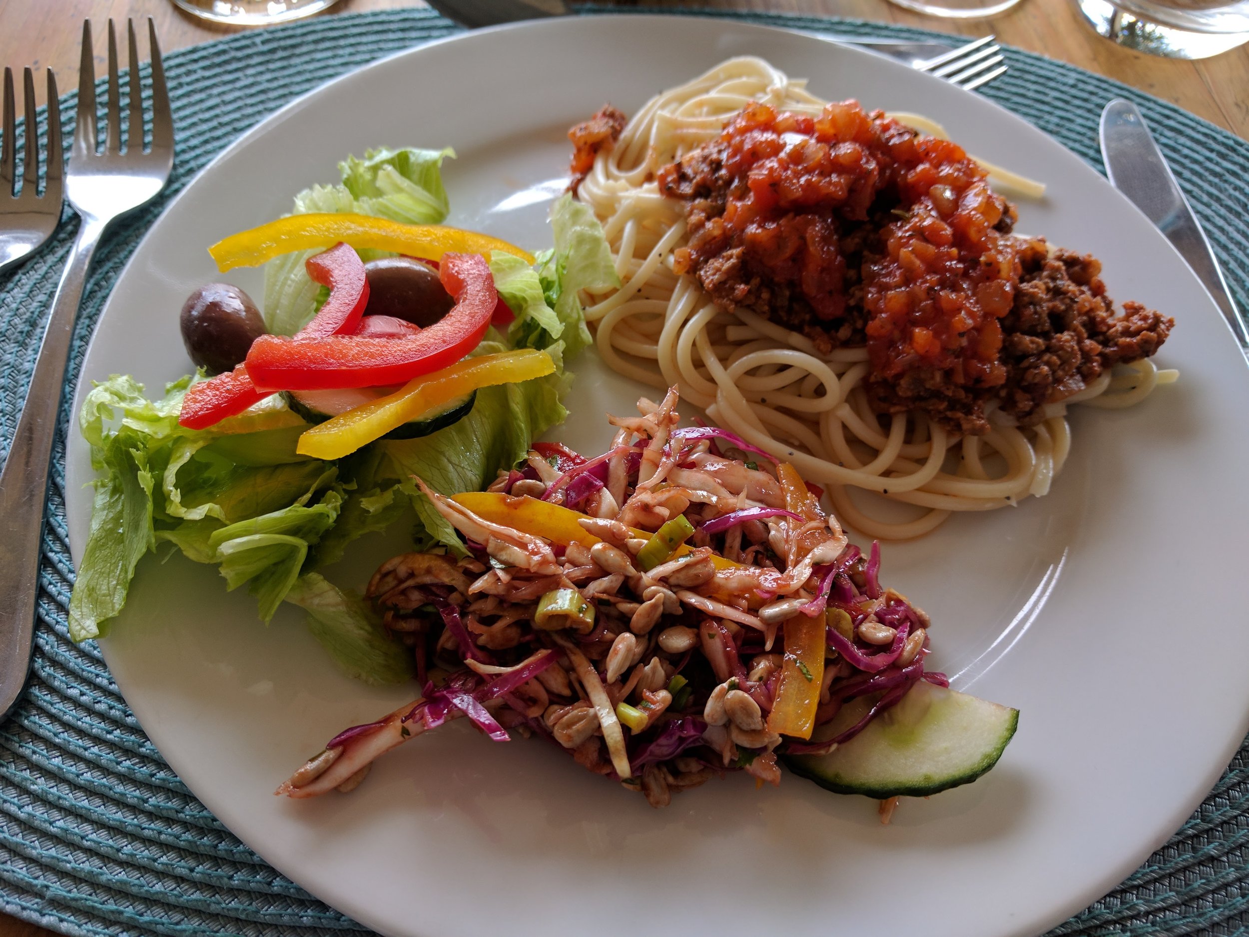 "light" lunch that was just for us