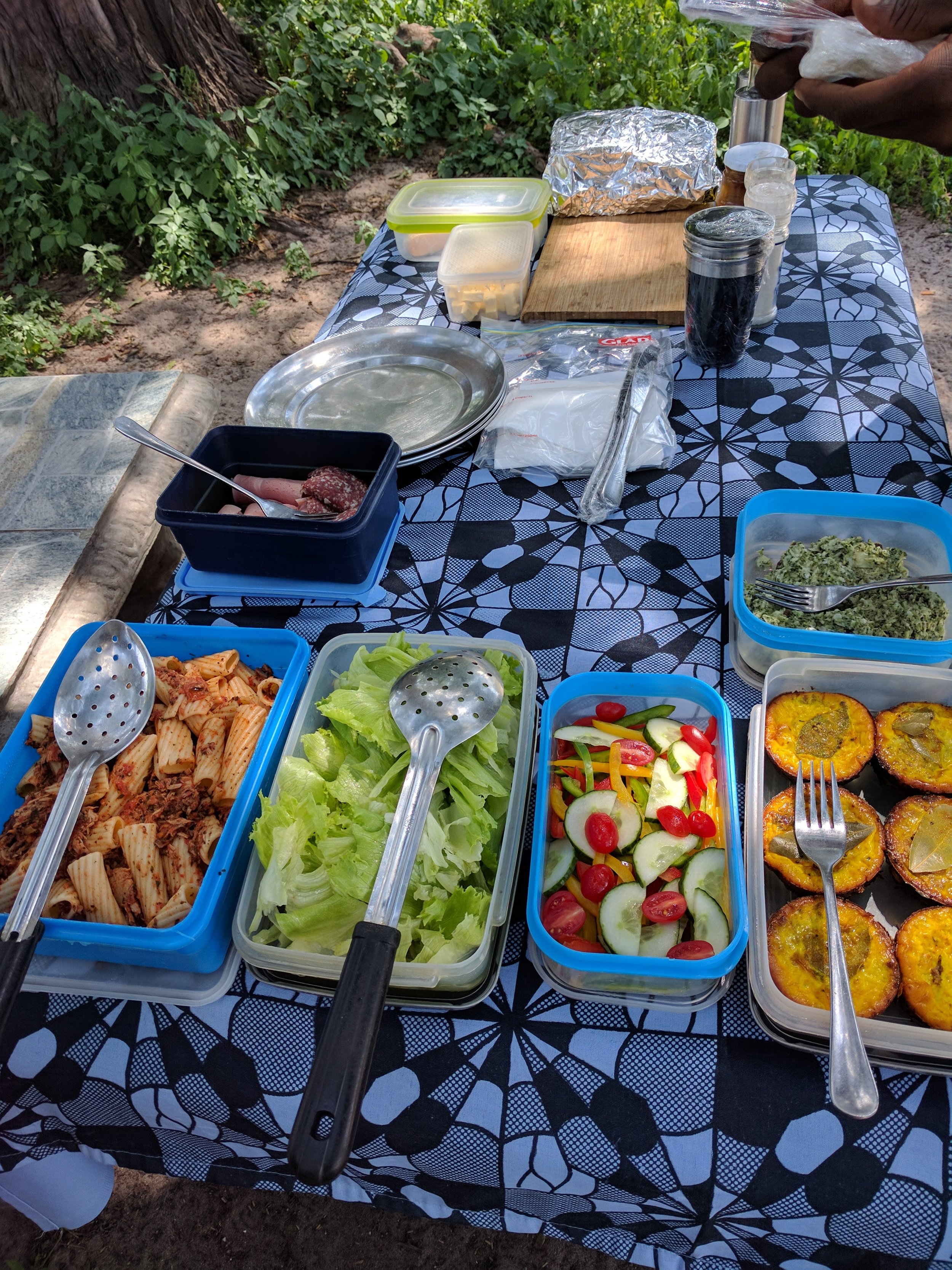 Bush lunch on our full day out
