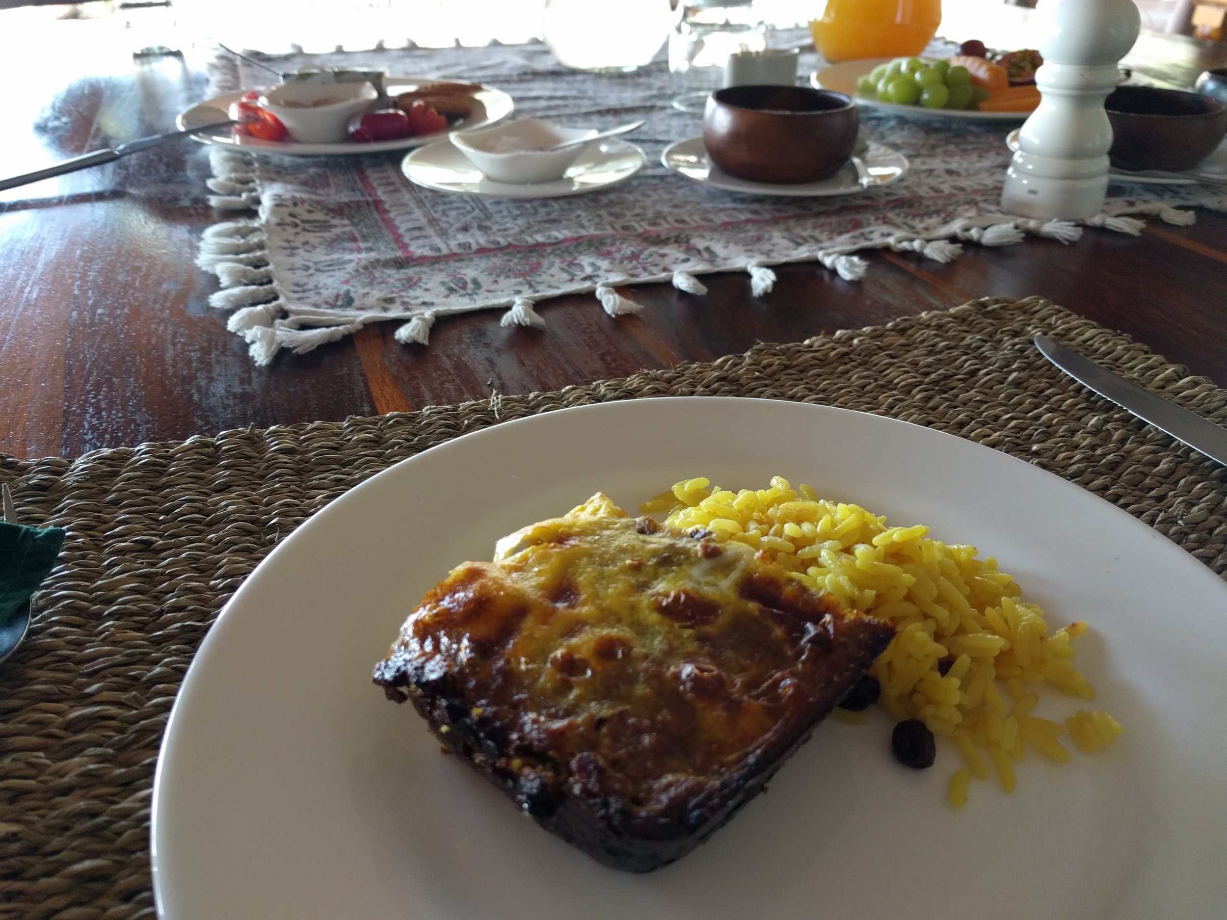 Bobotie lunch