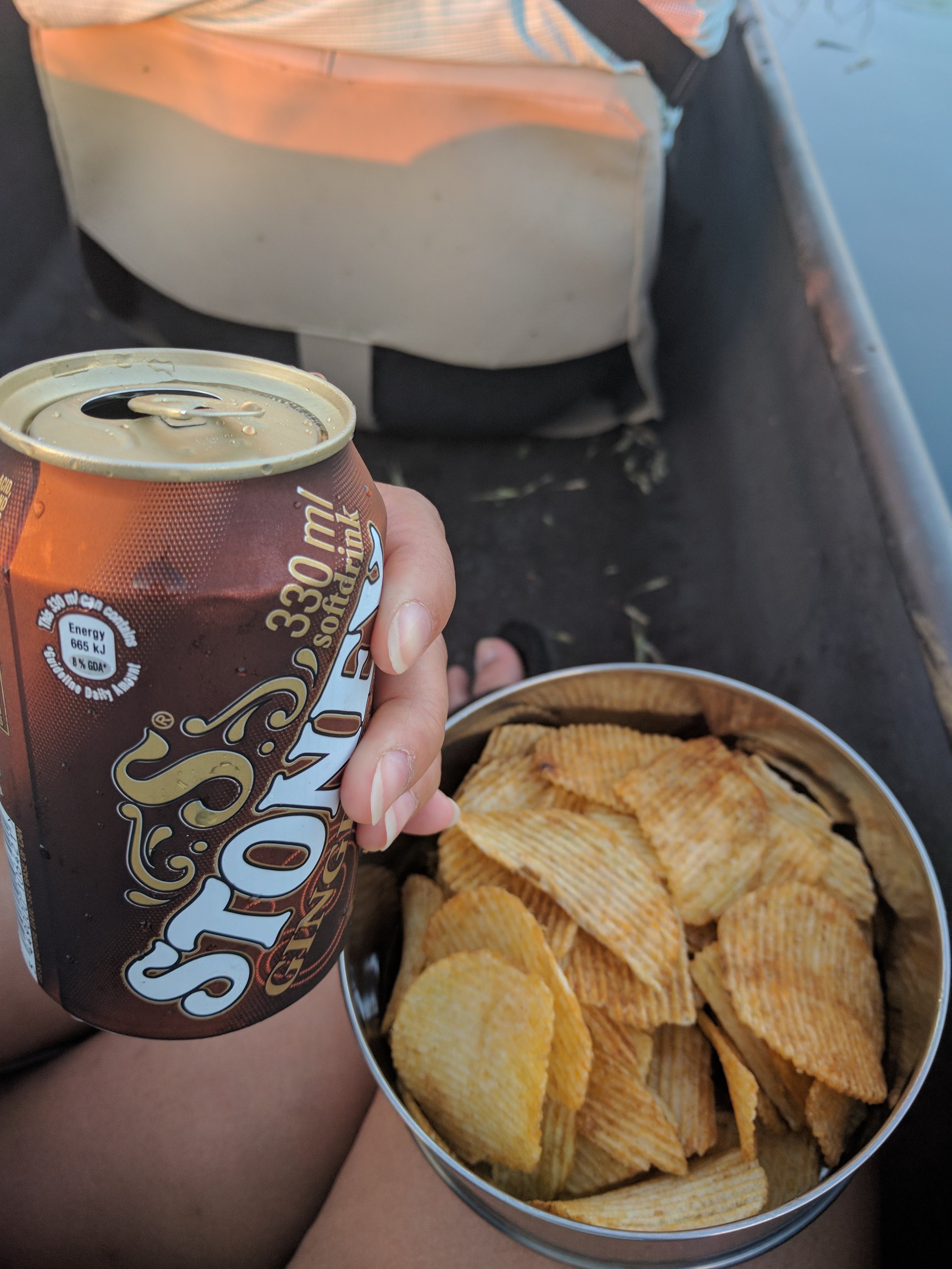 Snacks while on the boat