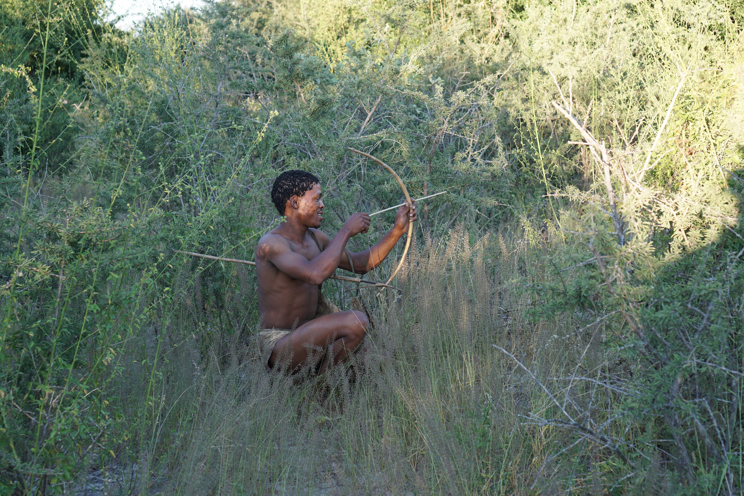 shooting his bow