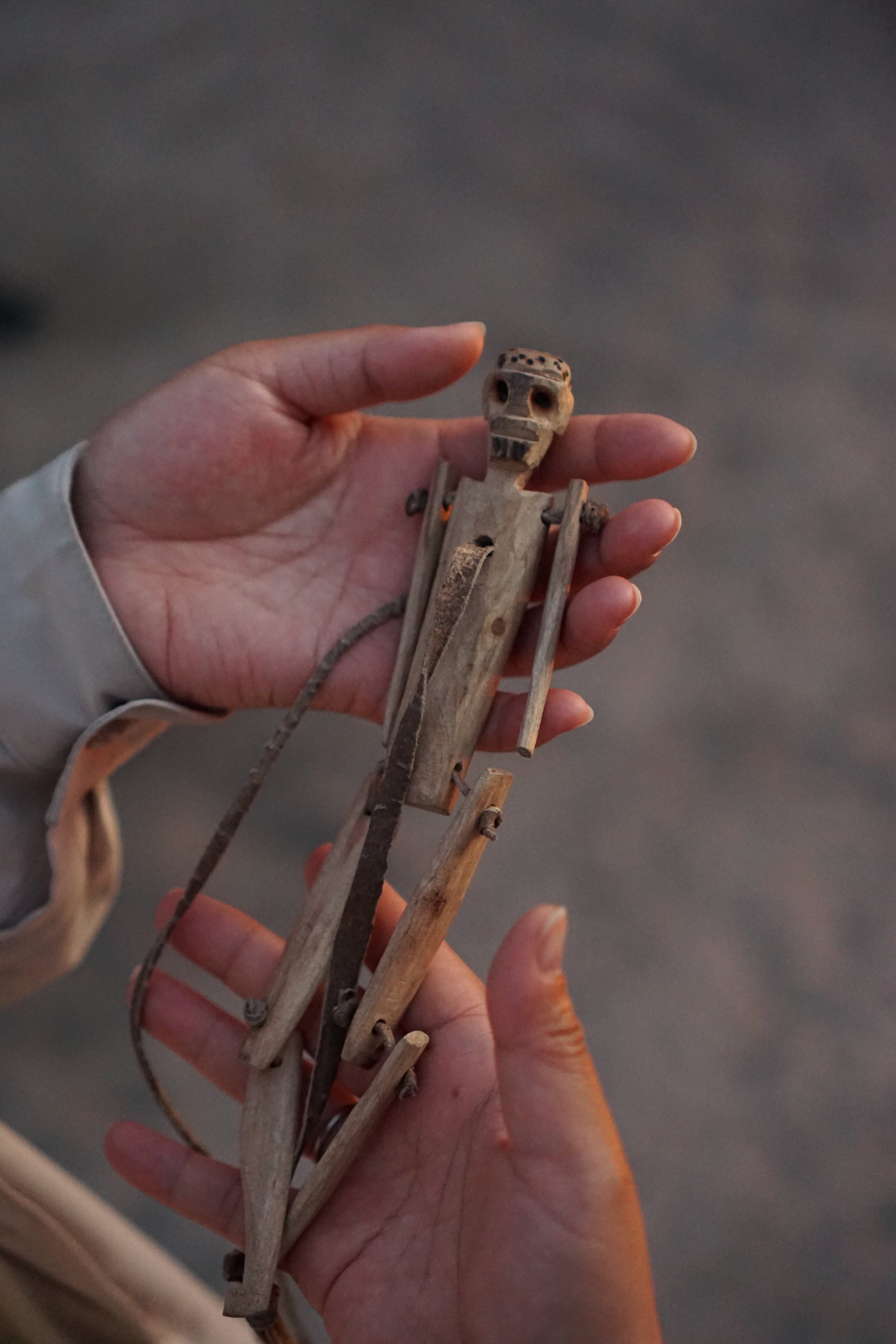 Close up of the doll