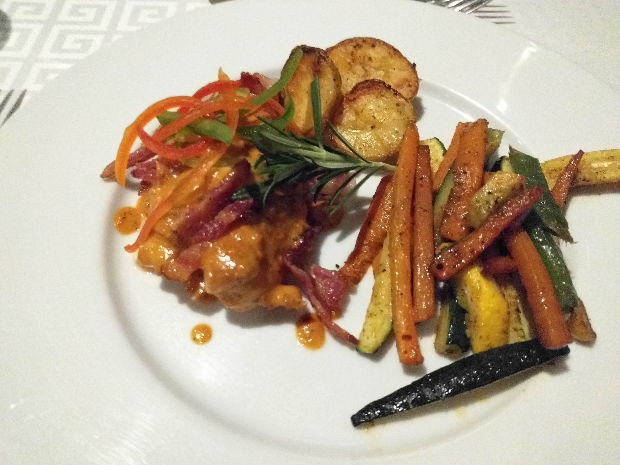 Chicken with bacon