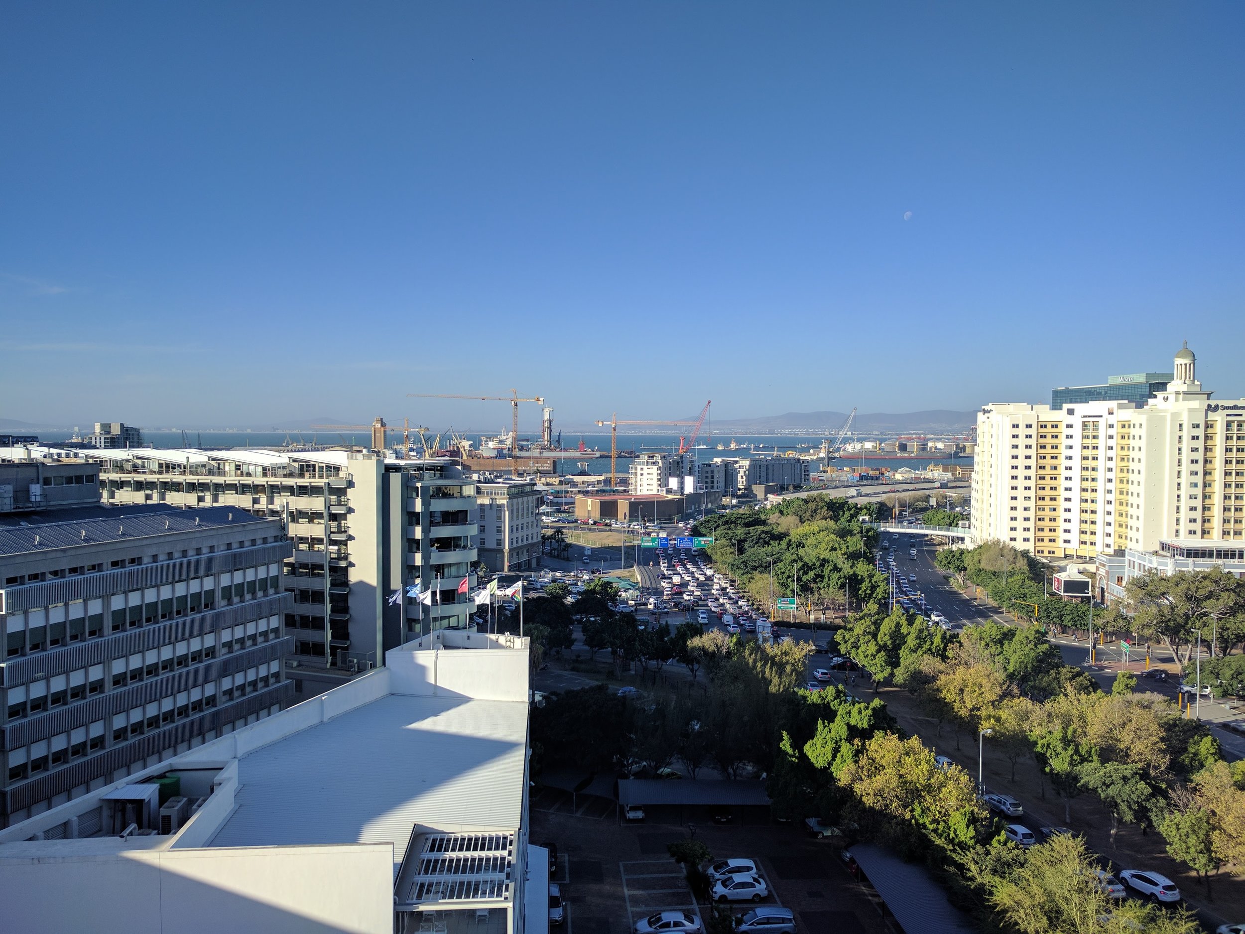 View from our Airbnb balcony