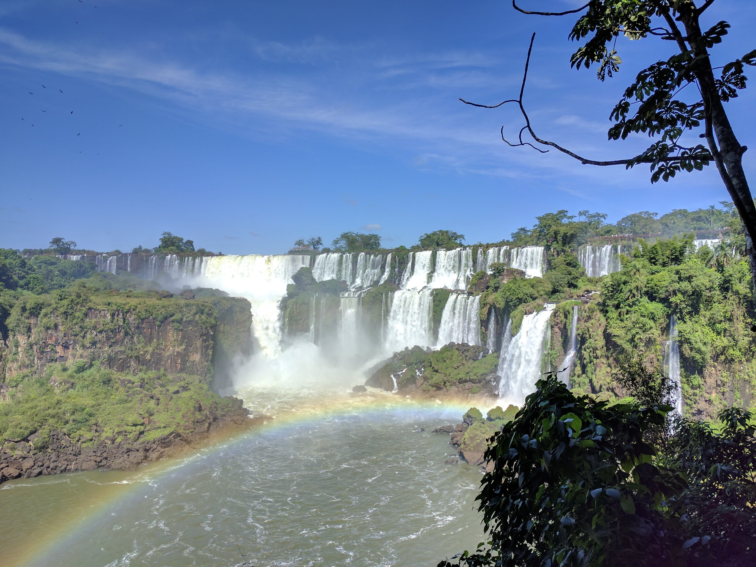 We constantly saw rainbows