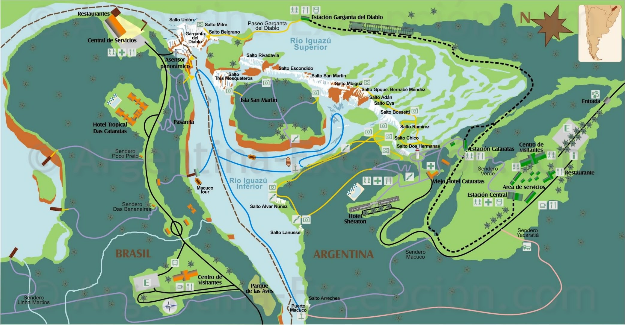 Map of the park